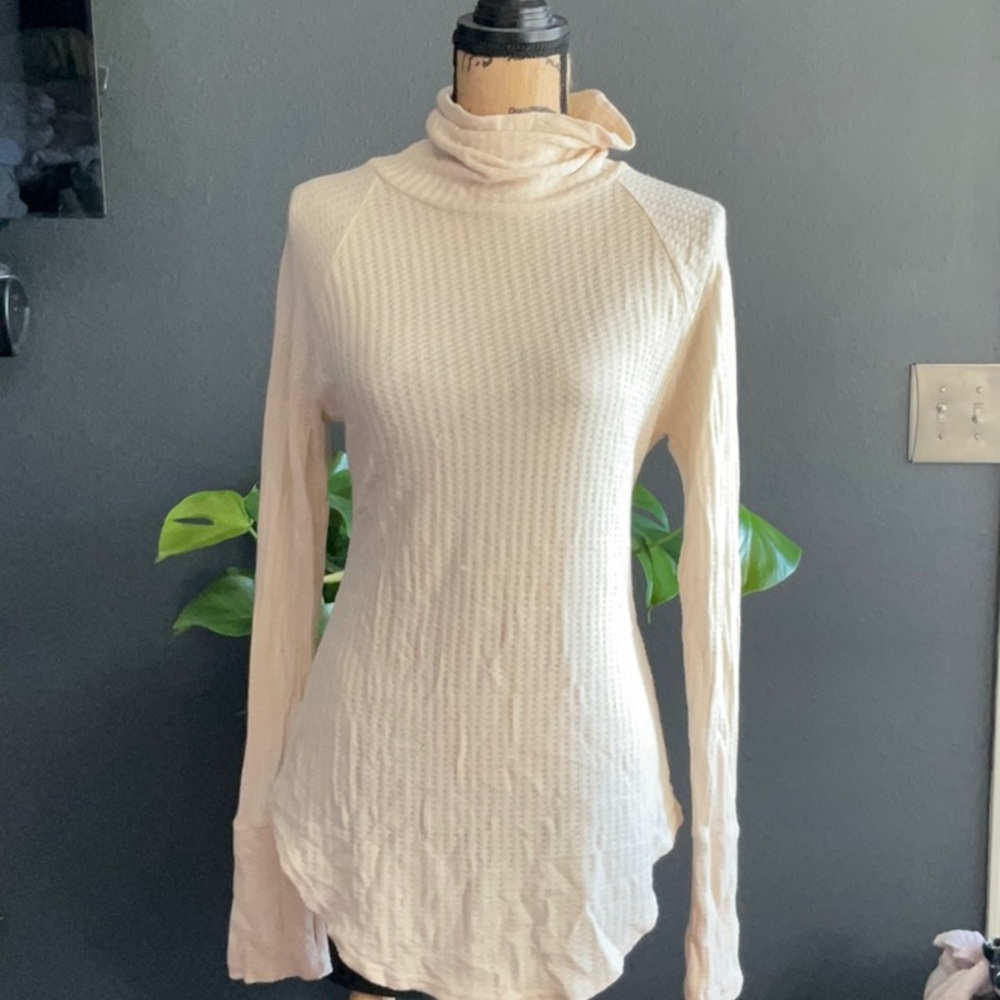 Chaser waffle-knit turtleneck tunic